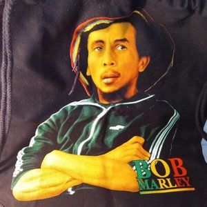 BOB MARLEY XTRA LARGE BACKPACK KNAPSACK W/ DRAWSTRINGS BOOK BAG